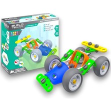 Open Toys 58 Parça Tak-Sök Go-Kart Arabası Block Yapı Seti