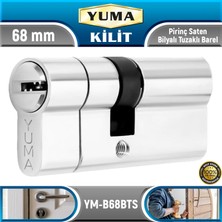 Yuma Pirinç Saten Bilyalı Tuzaklı Barel | 68 mm | YM-B68BTS