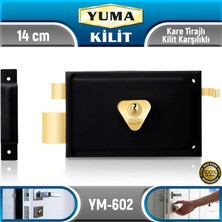 Yuma Kare Tirajlı Kilit Karşılıklı 14 cm YM-602