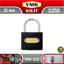 YMK Gri Döküm Asma Kilit 32 mm YMK-1232