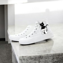 Cat Women Kedicik Baskılı Sneaker Cocuk Spor Ayakkabı
