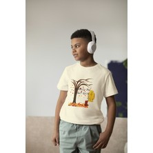 Bubuga Erkek Çocuk Pamuk Rainyday Baskılı Kısa Kol Tshirt