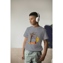 Bubuga Erkek Çocuk Pamuk Rainyday Baskılı Kısa Kol Tshirt