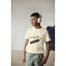 Bubuga Erkek Çocuk Pamuk Skate Kaykay Baskılı Kısa Kol Tshirt