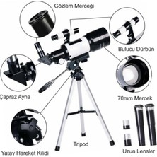 Lizer 150X Uzay ve Kara Teleskopu Alana + 100X El Dürbünü Hediye