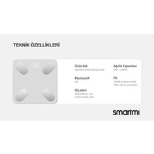Smartmi Slimline Digital Body Scale Yağ Ölçer Baskül