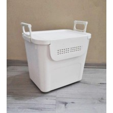 Geseus Motek  Mybox 1X30 Litre Kulplu Çok Amaçlı Organizer Saklama Kutusu-Mt-35