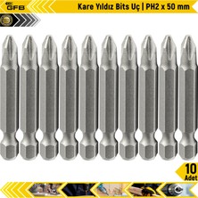 Gfb Kare Yıldız Bits Uç I Ph2 x 50 mm 10 Adet
