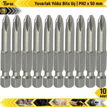 Gfb Yuvarlak Yıldız Bits Uç I Ph2 x 50 mm 10 Adet