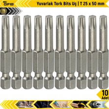 Gfb Yuvarlak Tork Bits Uç T 25 x 50 mm 10 Adet