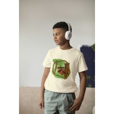 Bubuga Erkek Çocuk Pamuk Yummy Baskılı Kısa Kol Tshirt
