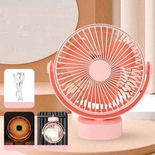 Yeelock Gece Işığı Moduna Sahip Yeni Duvara Asmalı Çok Fonksiyonlu Fan 360° Şarj Edilebilir USB Fan