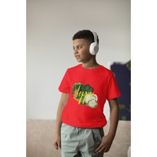 Bubuga Erkek Çocuk Pamuk Veggie Baskılı Kısa Kol Tshirt