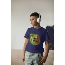 Bubuga Erkek Çocuk Pamuk Yummy Baskılı Kısa Kol Tshirt