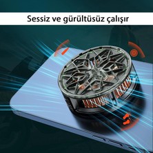 Apera MT37 Profesyonel 11 Kanat Turbo Fanlı Gaming Telefon Soğutucu 1 Çift Hızlı Tetik Manyetik Yarı Iletken Radyatör