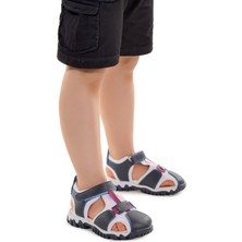 Kiko Kids Erkek Bebek Sandalet Arz 2399 Lacivert - Beyaz - Kırmızı