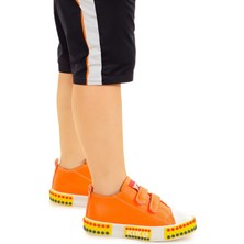 Kiko Kids Kach Cırtlı Erkek Bebek Günlük Spor Ayakkabı Turuncu