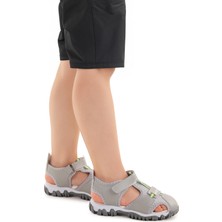 Kiko Kids Erkek Bebek Sandalet Arz 2399 Açık Gri