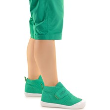 Kiko Kids Winnie Cırtlı Erkek Bebek Günlük Bot Ayakkabı Yeşil