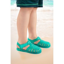 Kiko Kids Fina Günlük Deniz Havuz Plaj Erkek Çocuk Sandalet Ayakkabı Yeşil
