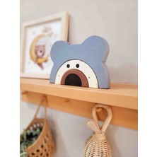 Tiny Miny Wood Ayıcık Waldorf El Yapımı Oyuncak Dekor Montessori Oyuncak