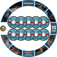 Karbosan Zirkonyum Flap Disk Zımpara (Zr) 60 Kum 180 x 22.23 mm 10 Adet