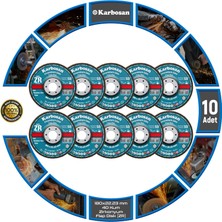 Karbosan Zirkonyum Flap Disk Zımpara (Zr) 40 Kum 180 x 22.23 mm 10 Adet