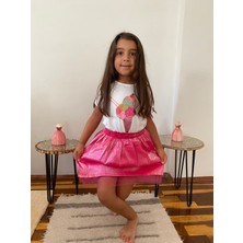 DG Fashion Pembe Dondurmalı Ikili Takım