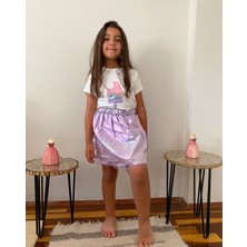 DG Fashion Mor Dondurmalı Ikili Takım