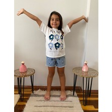 DG Fashion Kot Şort Işlemeli 2 Li Takım