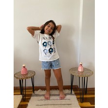 DG Fashion Kot Şort Işlemeli 2 Li Takım