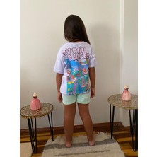DG Fashion My Fav Places Mor 2 Li Takım T-Shirt Şort