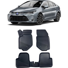 Sare Tuning Toyota Corolla Sedan 2019 ve Sonrası Araca Özel Kauçuk 4d Havuzlu Paspas Takımı