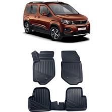 Sare Tuning Peugeot Rifter 2019 ve Sonrası Araca Özel Kauçuk 4d Havuzlu Paspas Takımı
