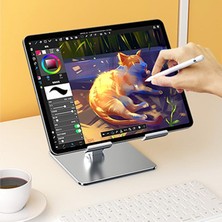 Polham Ful Metal Ultra Sağlam Masaüstü Telefon, Tablet ve Notebook Standı, Açı Ayarlı Kaymaz Stand