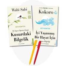 Beth Kempton 2 Kitap Set (Wabi Sabi-Kusurdaki Bilgelik +Kokoro-Japon Bilgeliği)+Kalem-Destek Yayın