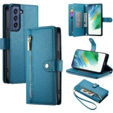 Colorful Shop Samsung Galaxy S21 Fe Cüzdan Bölmesi Kickstand Kart Için Flip Case (Yurt Dışından)