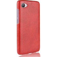 Colorful Shop Htc Desire 12 Için Retro Kılıf Retro Koruyucu Kapak Lychee Desen Anti (Yurt Dışından)