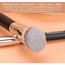 Muggio 2'li Premium Fondöten ve Kapatıcı Kabuki Makyaj Fırça Seti