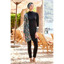 Remsa Mayo Likralı Tam Kapalı Tesettür Mayo Carol 4525 Siyah