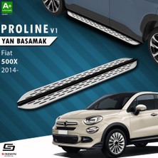 S-Dizayn Fiat 500X OEM Still Pro V1 Aluminyum Yan Basamak 173 Cm 2014 Üzeri A+ Kalite