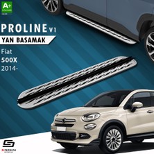 S-Dizayn Fiat 500X OEM Still Pro V2 Aluminyum Yan Basamak 173 Cm 2014 Üzeri A+ Kalite