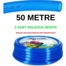 Tekno Trust 400 cm ve Üstü Pvc Silikonlu Naturel Su Hortumu 1/2 (50 Metre)