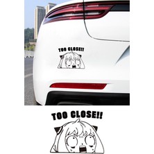 New Jargon Anime Kızı To Close Kız Kafa Resmi Oto Araba Cam Sticker Çıkartma Bilgisayarlar,, Motosikletler Için