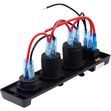 Erol Marine Çakmaklık USB ve Voltmetre Soketi 12V Düğmeli