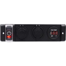 Erol Marine Çakmaklık USB ve Voltmetre Soketi 12V Düğmeli