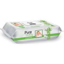 Pure Baby Organik Bambu Özlü Islak Havlu 90'lı