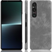 BDT Boutique Sony Xperia 1 V Lychee Desen Uyumluluk Koruyucu Için Retro Kılıf (Yurt Dışından)