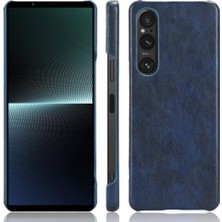 BDT Boutique Sony Xperia 1 V Lychee Desen Uyumluluk Koruyucu Için Retro Kılıf (Yurt Dışından)