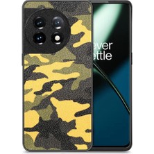 BDT Boutique Oneplus 11 Camo Tasarım Hafif Anti Damla Kablosuz Şarj Için Kılıf (Yurt Dışından)